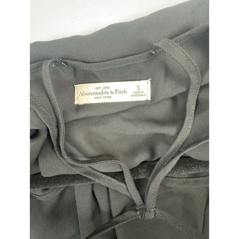 Abercrombie & Fitch Womens 90's SZ S Black Strappy Sleeveless Camisole Tank Top - Picture 5 of 9